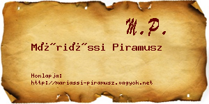 Máriássi Piramusz névjegykártya